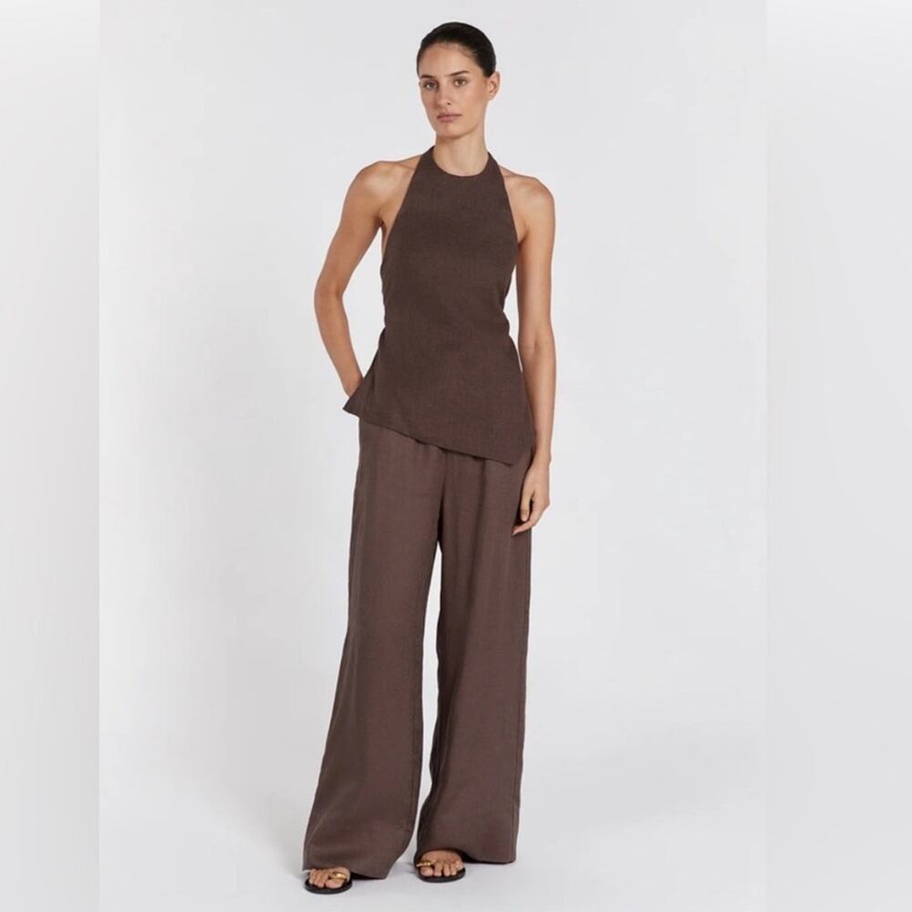 Abercrombie & Fitch Women's Wide Leg Pants in Brown